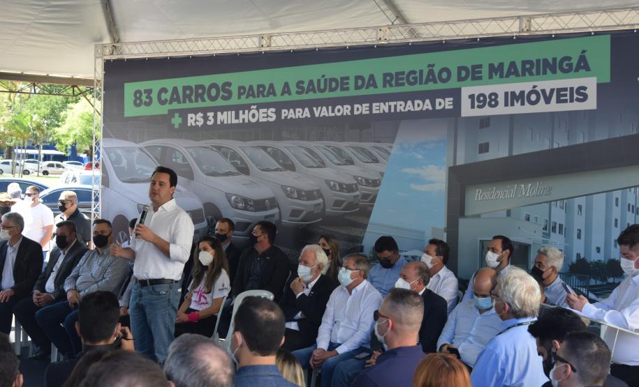 Governo do Estado formaliza a entrega de 83 automóveis para a região de Maringá