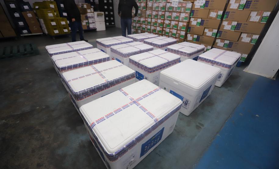 Paraná recebe 133,1 mil vacinas contra a Covid-19