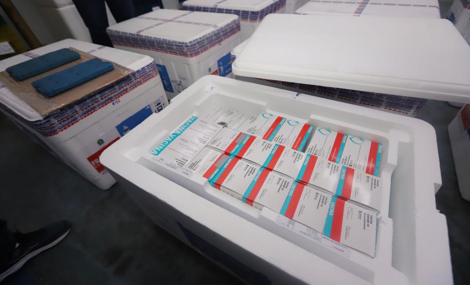 Paraná recebe 133,1 mil vacinas contra a Covid-19