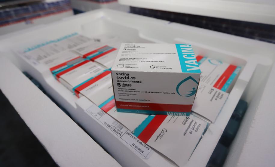Paraná recebe 133,1 mil vacinas contra a Covid-19