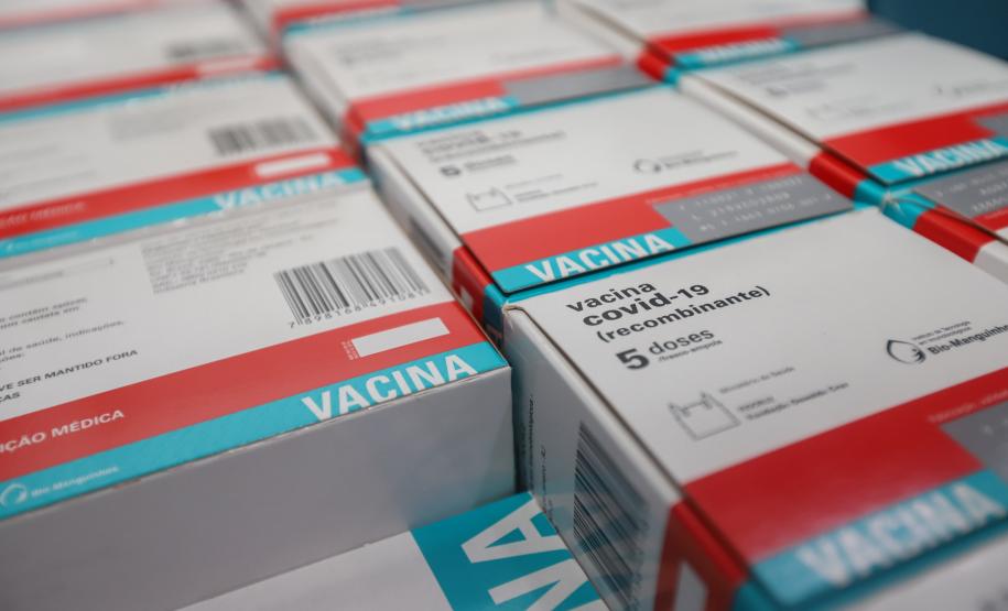 Paraná recebe 133,1 mil vacinas contra a Covid-19