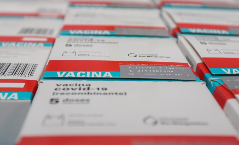 Paraná recebe 133,1 mil vacinas contra a Covid-19