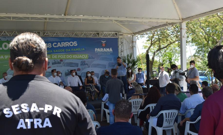 Mais 48 carros para reforço da frota da Saúde são entregues em Foz do Iguaçu
