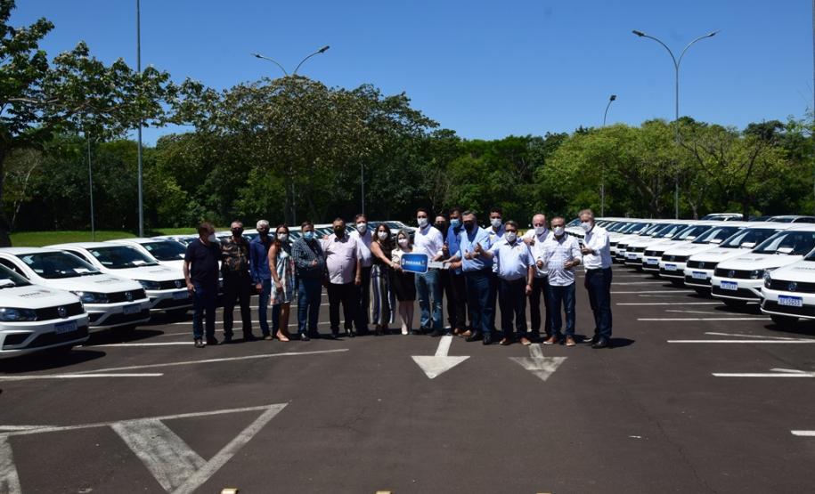 Mais 48 carros para reforço da frota da Saúde são entregues em Foz do Iguaçu