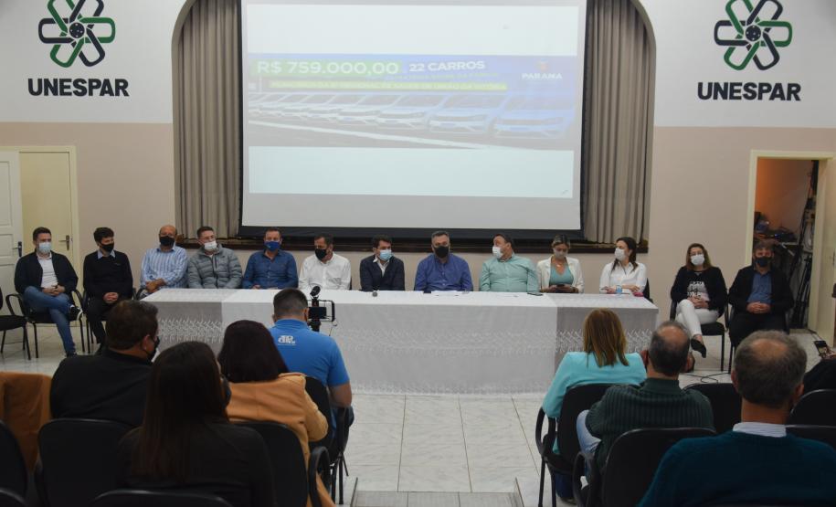 União da Vitória recebe 22 carros para atendimentos domiciliares de Saúde