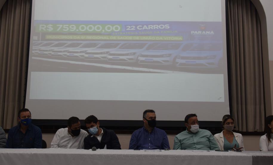 União da Vitória recebe 22 carros para atendimentos domiciliares de Saúde