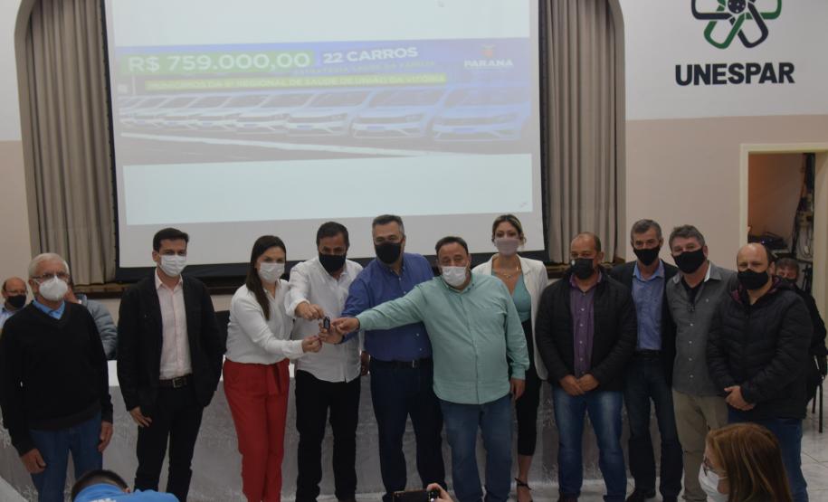 União da Vitória recebe 22 carros para atendimentos domiciliares de Saúde