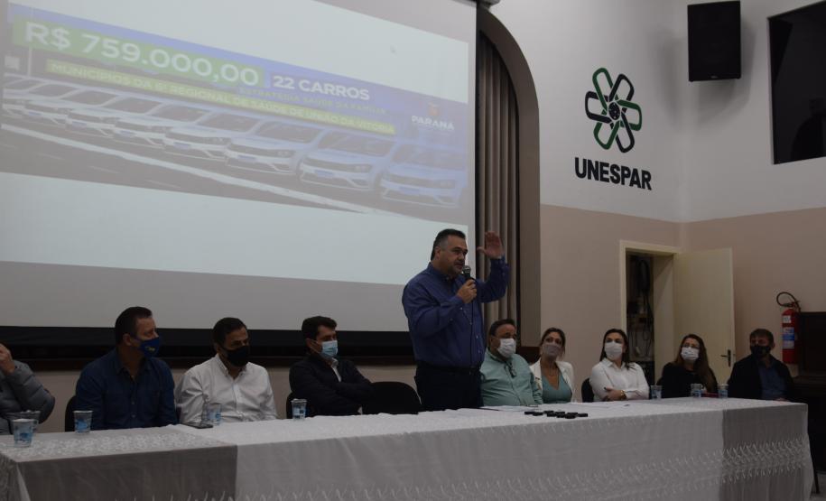 União da Vitória recebe 22 carros para atendimentos domiciliares de Saúde