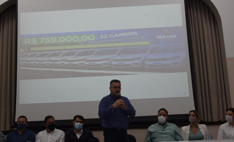 União da Vitória recebe 22 carros para atendimentos domiciliares de Saúde