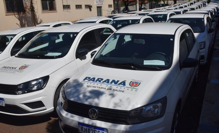 Frota da Saúde é reforçada com mais 52 automóveis para a Região de Jacarezinho