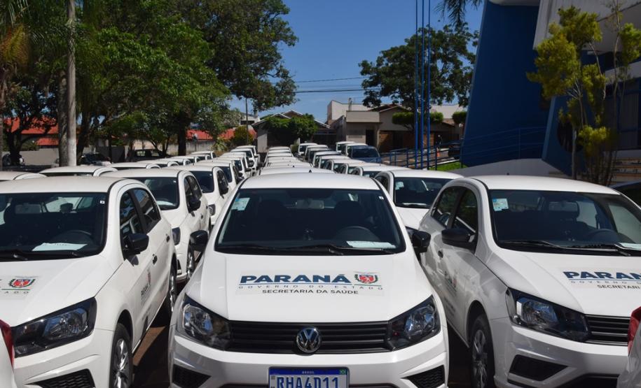 Frota da Saúde é reforçada com mais 52 automóveis para a Região de Jacarezinho