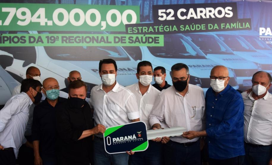 Frota da Saúde é reforçada com mais 52 automóveis para a Região de Jacarezinho