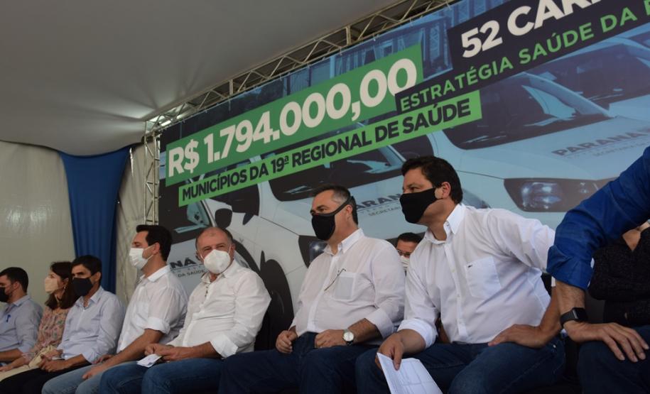 Frota da Saúde é reforçada com mais 52 automóveis para a Região de Jacarezinho