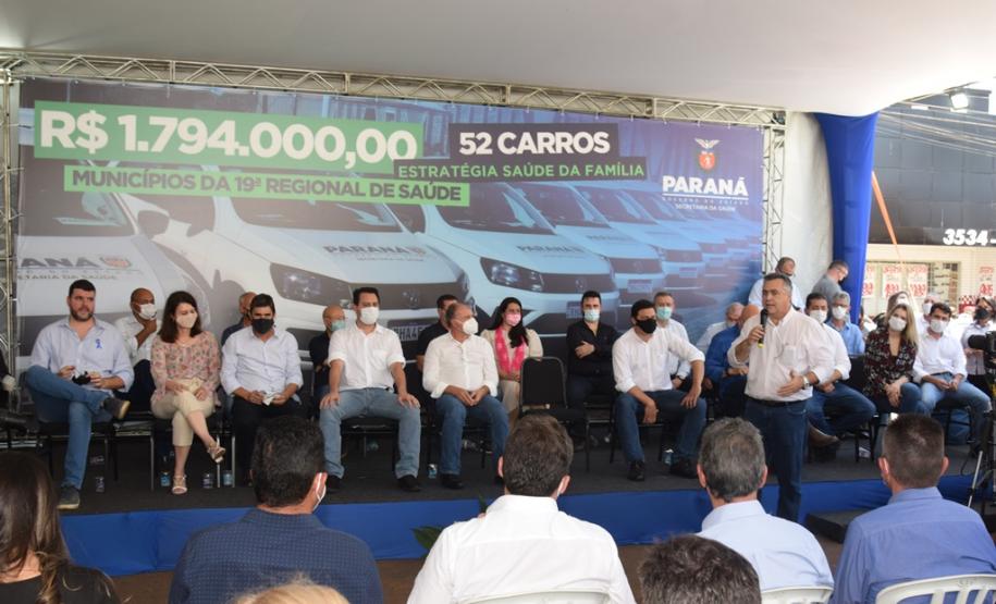 Frota da Saúde é reforçada com mais 52 automóveis para a Região de Jacarezinho