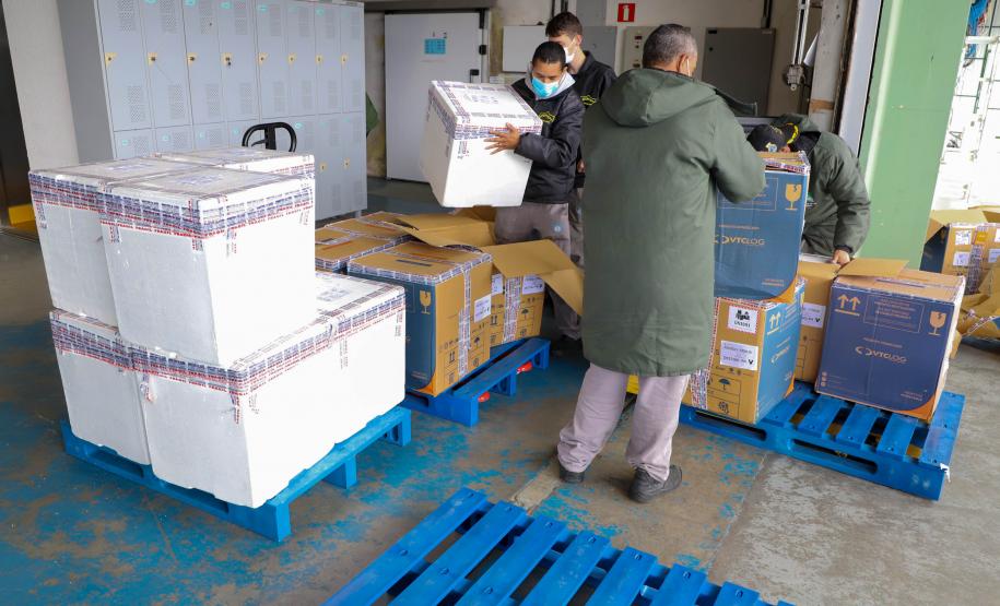 Mais 193 mil vacinas da Pfizer chegam ao Paraná nesta sexta