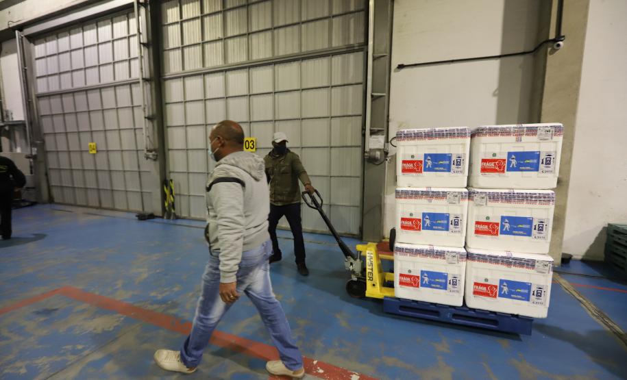 Mais 451 mil doses de vacinas contra a Covid-19 chegam ao Paraná