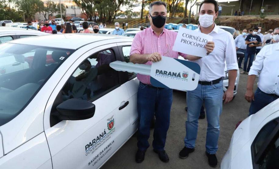 Governo entrega 37 carros para a Saúde da Região de Cornélio Procópio