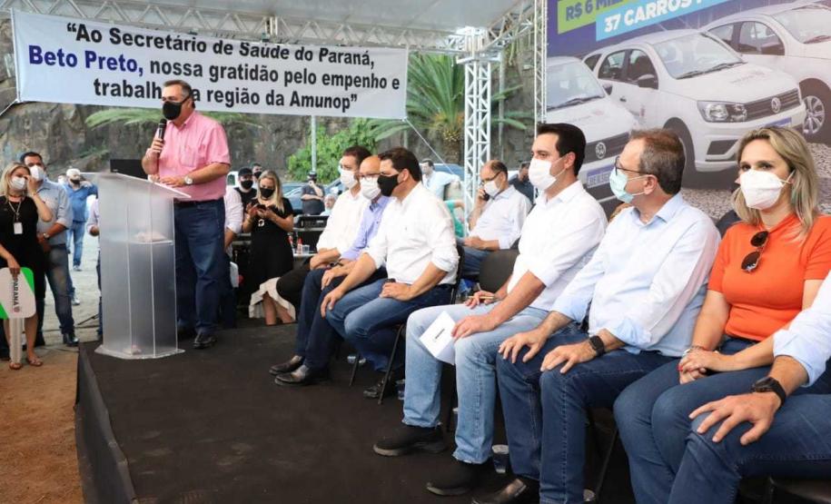 Governo entrega 37 carros para a Saúde da Região de Cornélio Procópio