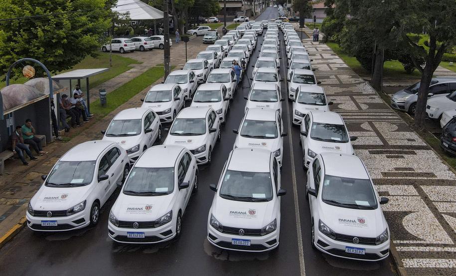 Governo entrega 67 veículos para Saúde de Guarapuava e Região