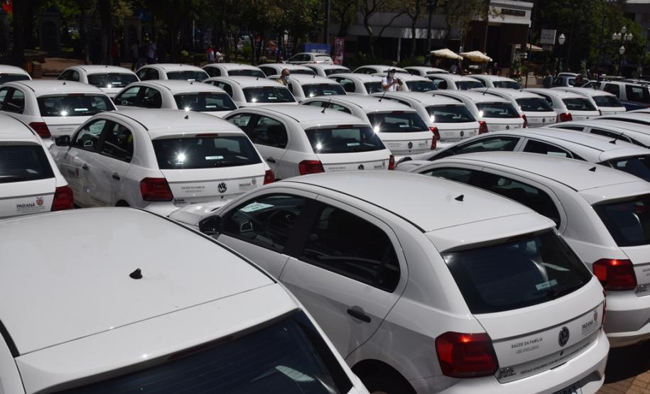 Municípios da Região de Pato Branco recebem 43 veículos para reforço da Saúde da Família