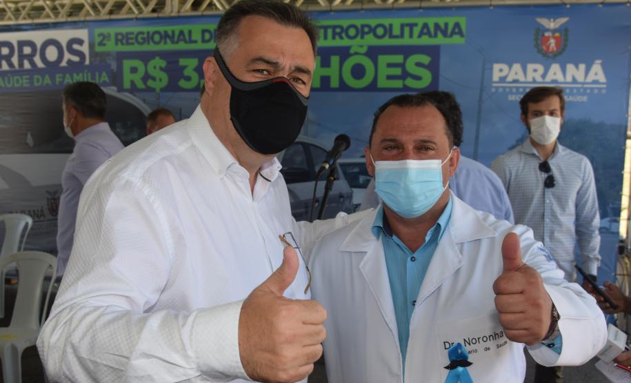 Saúde entrega 108 veículos para a Região Metropolitana