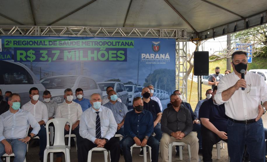 Saúde entrega 108 veículos para a Região Metropolitana