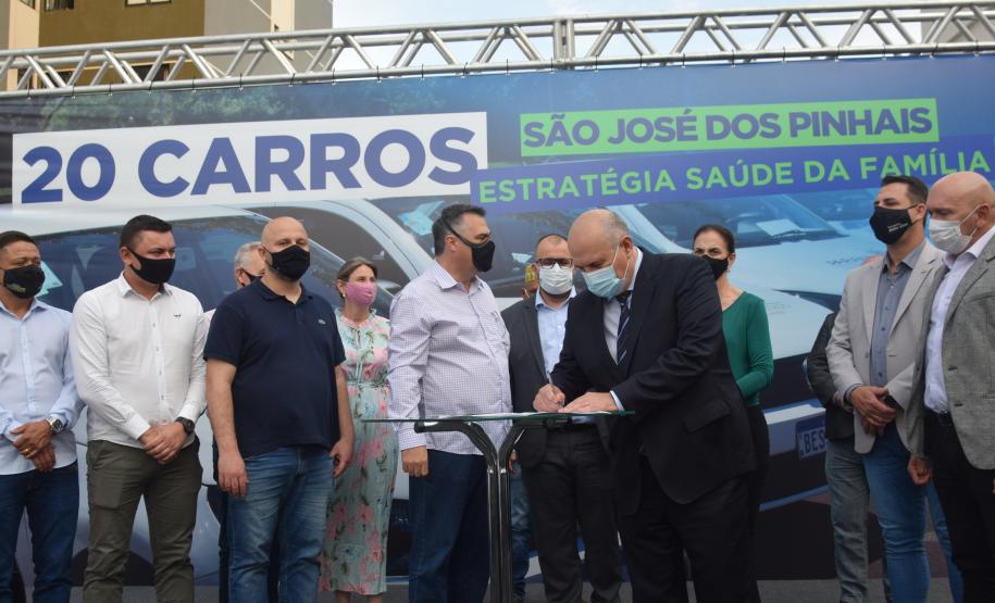Sesa entrega 20 veículos para a Estratégia da Saúde da Família (ESF) a São José dos Pinhais