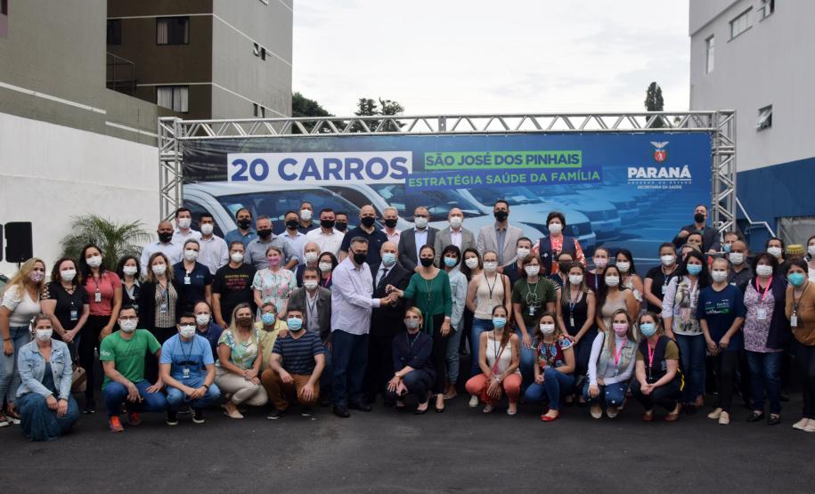 Sesa entrega 20 veículos para a Estratégia da Saúde da Família (ESF) a São José dos Pinhais