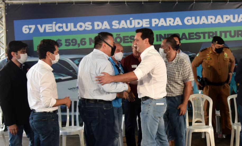 Governo entrega 67 veículos para Saúde de Guarapuava e Região