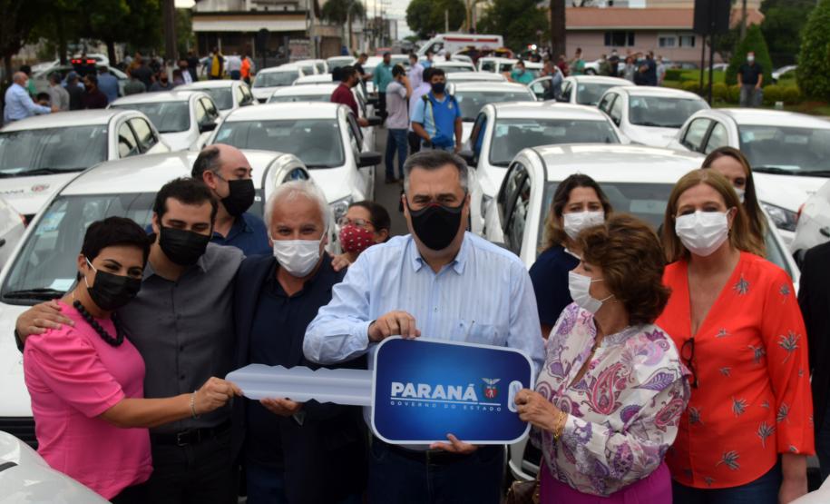 Governo entrega 67 veículos para Saúde de Guarapuava e Região