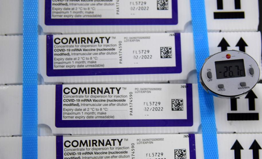 Semana inicia com a chegada de 161.460 novas doses de vacinas contra a Covid-19