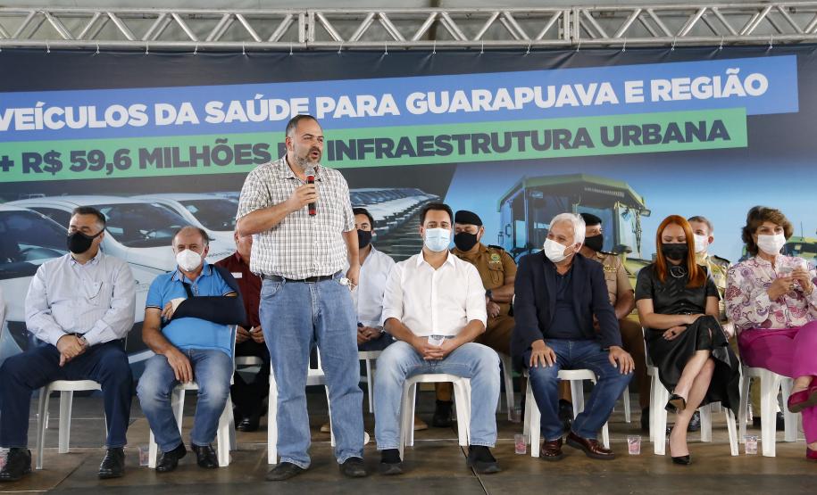 Governo entrega 67 veículos para Saúde de Guarapuava e Região