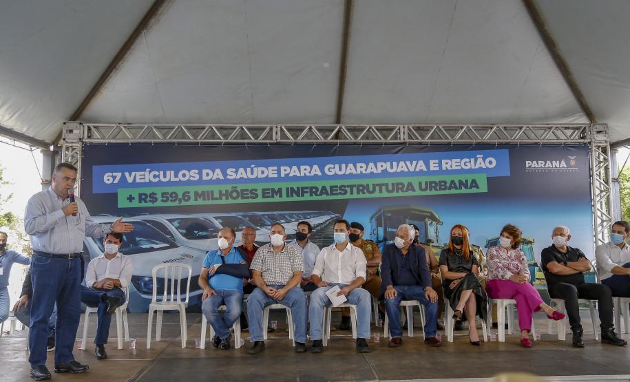 Governo entrega 67 veículos para Saúde de Guarapuava e Região