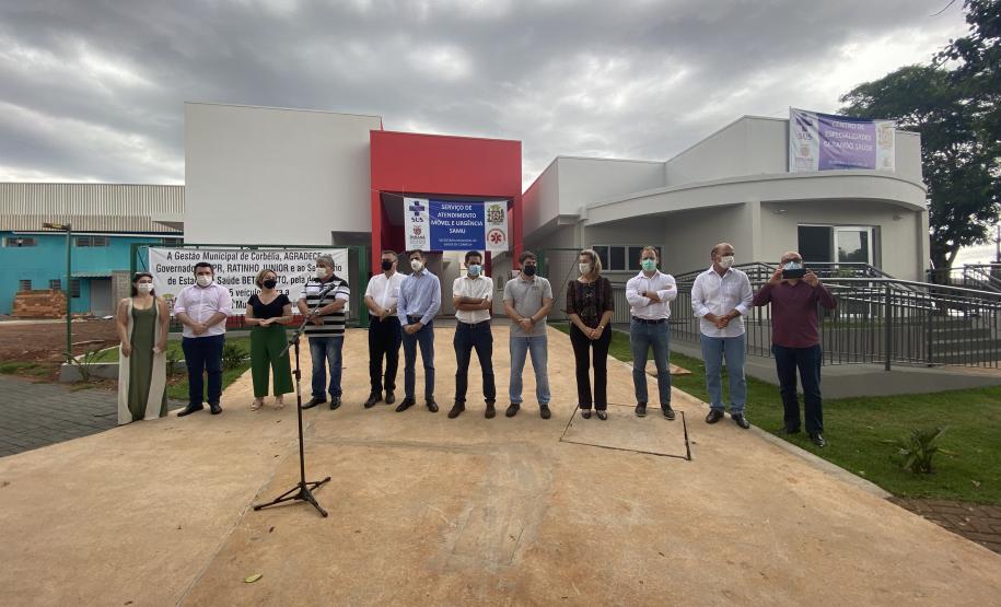 Secretário participa de inauguração da nova base do Samu e Centro de Especialidades em Corbélia