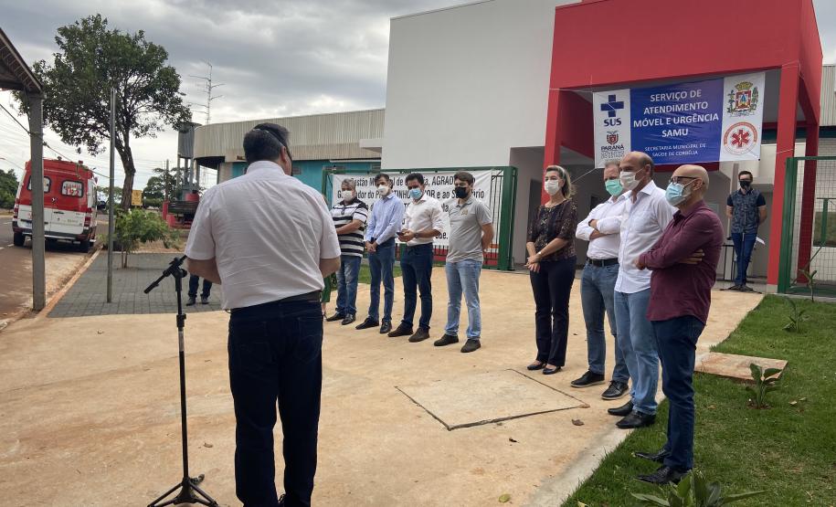 Secretário participa de inauguração da nova base do Samu e Centro de Especialidades em Corbélia