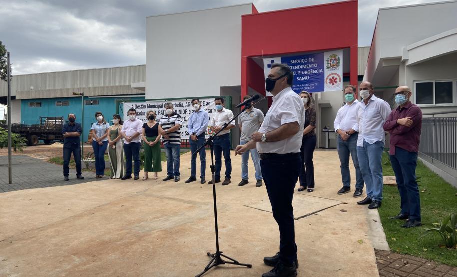 Secretário participa de inauguração da nova base do Samu e Centro de Especialidades em Corbélia