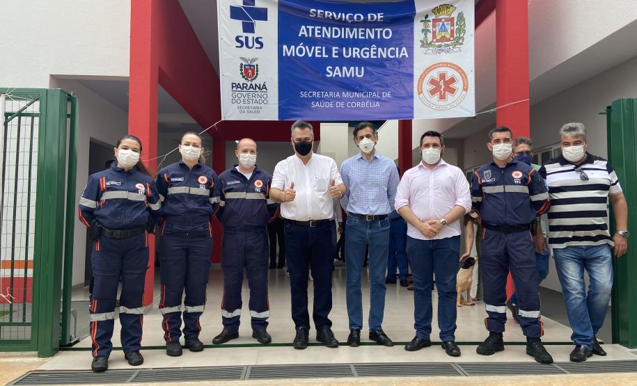 Secretário participa de inauguração da nova base do Samu e Centro de Especialidades em Corbélia