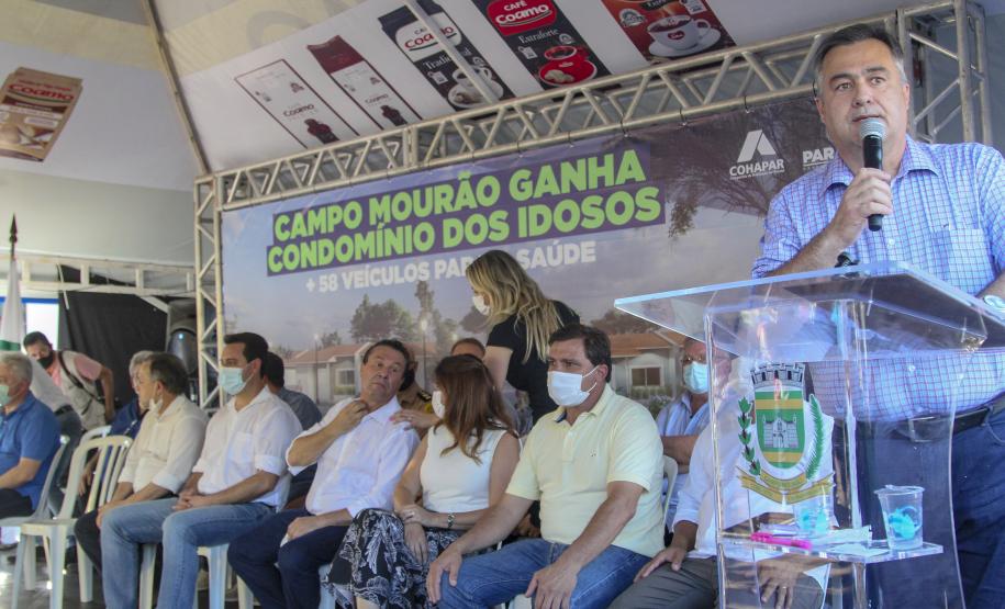 Governador entrega 58 carros para fortalecer a saúde na região de Campo Mourão