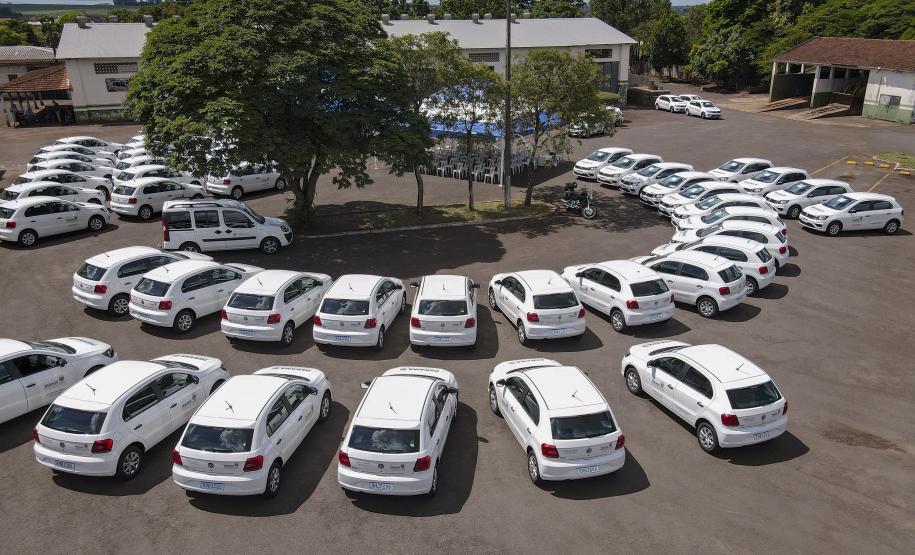 Governador entrega 58 carros para fortalecer a saúde na região de Campo Mourão