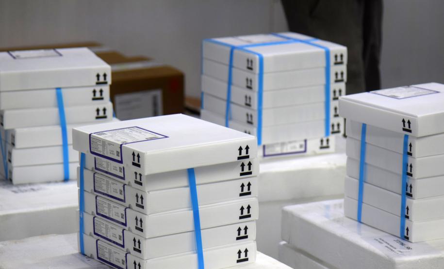 Paraná recebe novas vacinas contra a Covid-19 para dose reforço da população