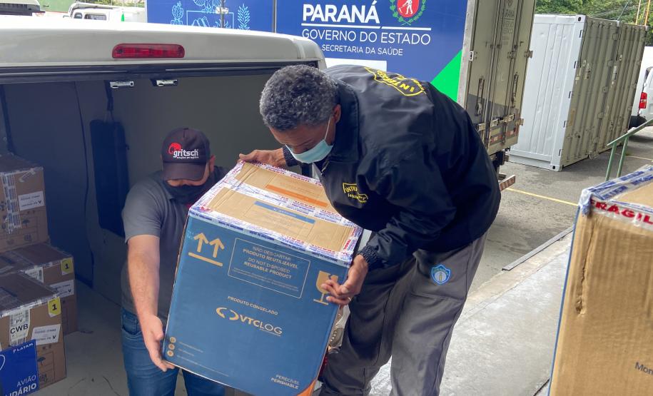 Estado recebe mais 136 mil vacinas contra a Covid-19