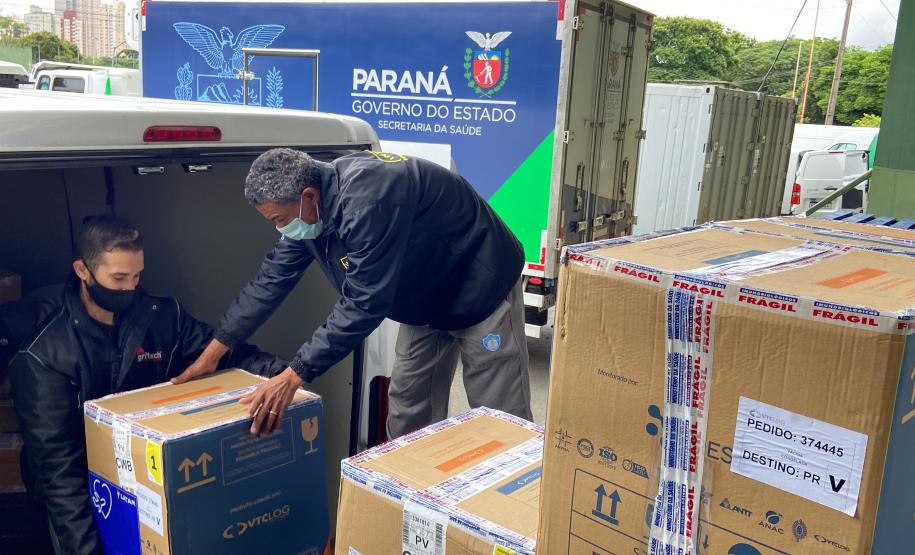 Estado recebe mais 136 mil vacinas contra a Covid-19