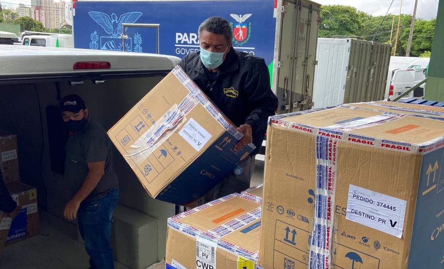 Estado recebe mais 136 mil vacinas contra a Covid-19