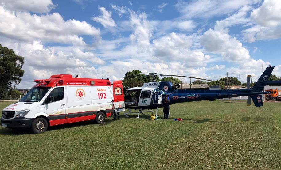 Primeira base aeromédica do interior do Estado completa oito anos