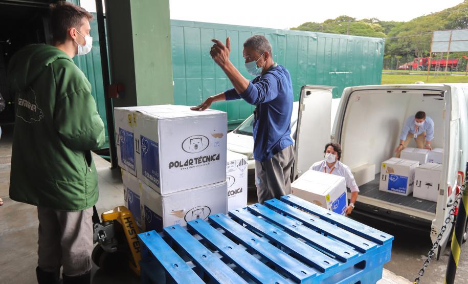 Paraná recebe primeiro lote com 65 mil vacinas contra a Covid-19 para crianças