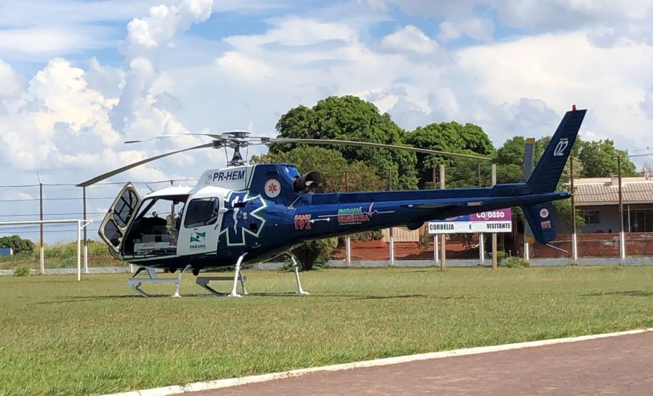 Primeira base aeromédica do interior do Estado completa oito anos