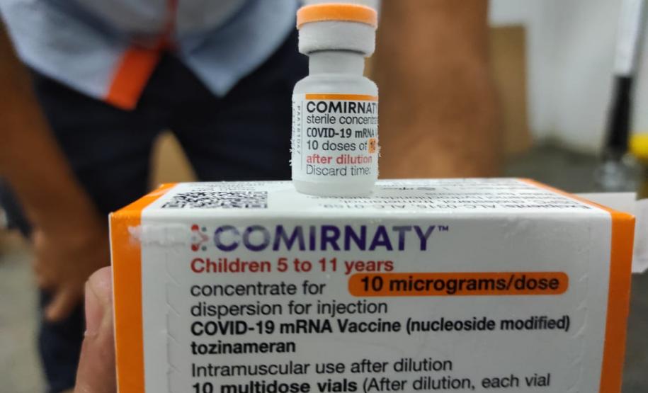 Nova remessa de vacinas pediátricas chega ao Estado