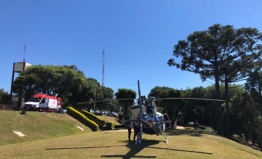 Primeira base aeromédica do interior do Estado completa oito anos