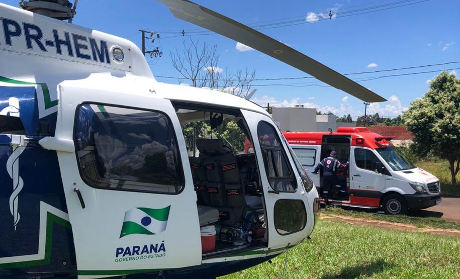 Primeira base aeromédica do interior do Estado completa oito anos