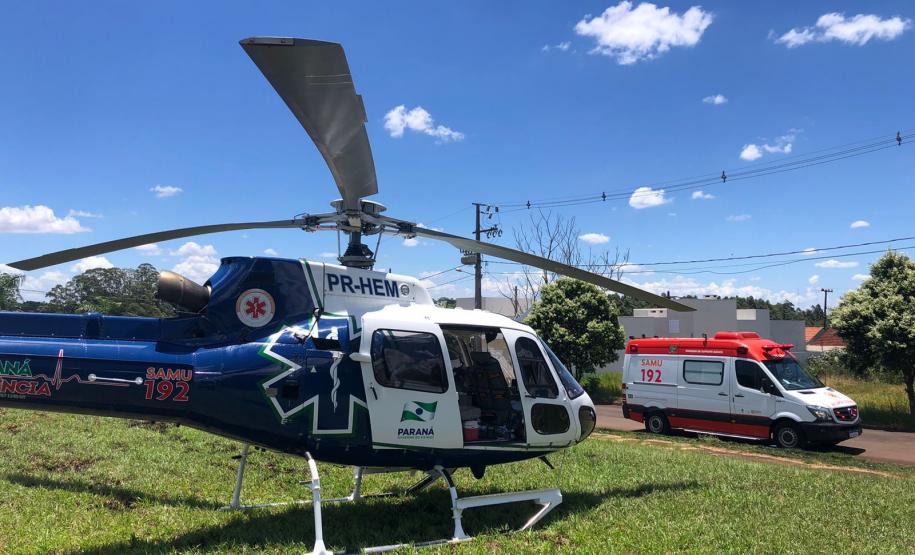 Primeira base aeromédica do interior do Estado completa oito anos